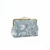 Clip Tasche "leaves" petrol