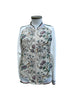 Bomberjacke "nice flowers" beige/petrol