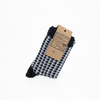 Socken „Hahnentritt“ schwarz/weiss