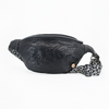 Bauchtasche "Metallic" schwarz/Leo