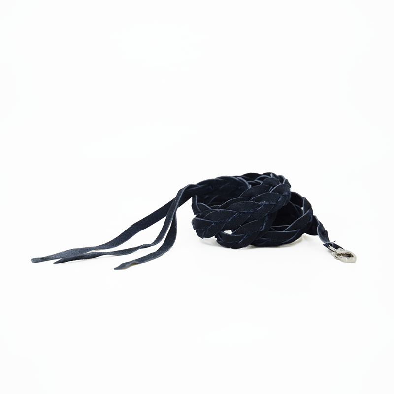Gürtel Leder "braid" Marine