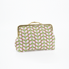 Clip Tasche "leaves" lime/peach