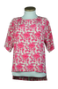 Oversize Bluse „Pink flowers“
