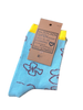 Socken „Hortensien“ hellblau
