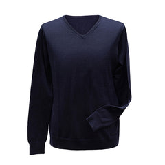 Pullover mit V-Ausschnitt marineblau