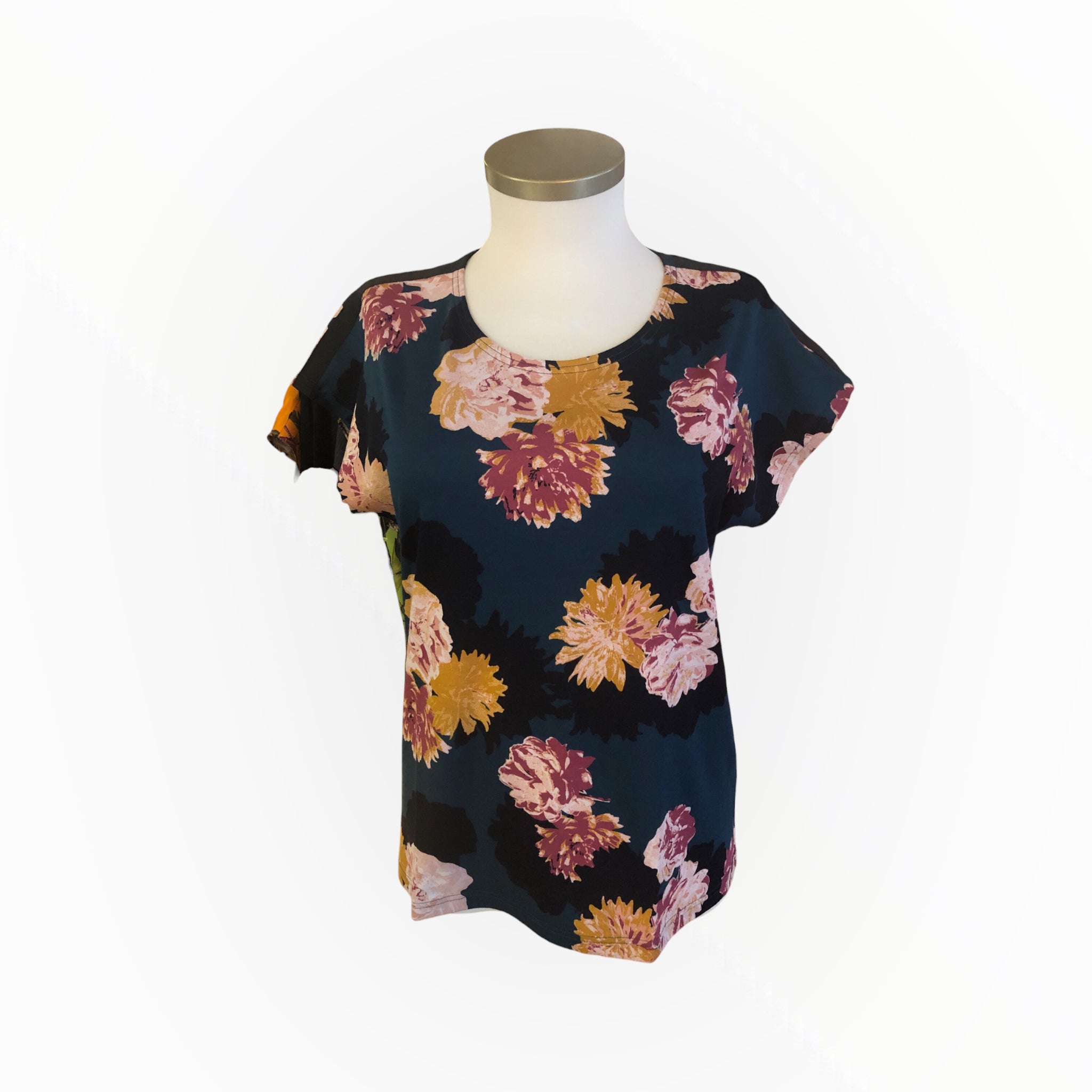 T-Shirt "Herbstblume" petrol